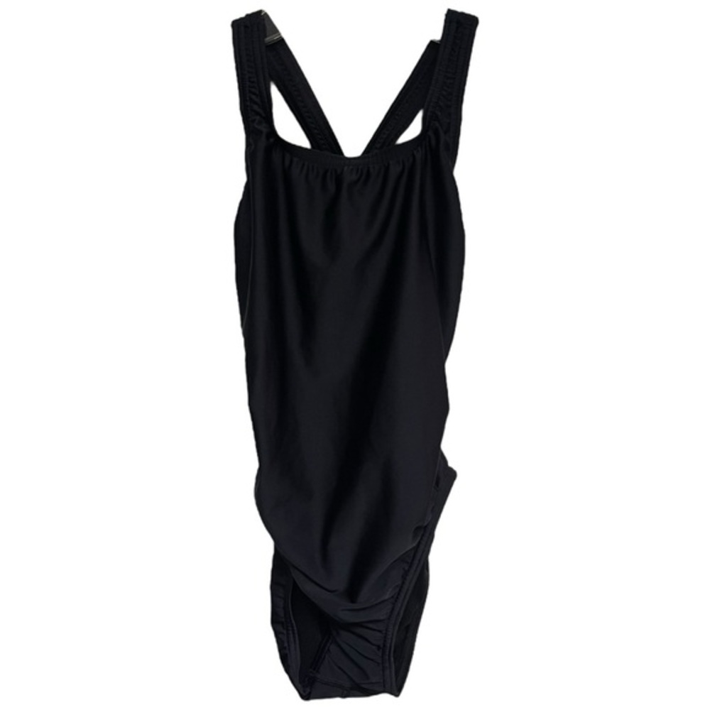 SPEEDO Pro LT Racer One Piece Swimsuit Solid Black Size 30 NWT